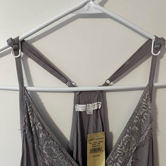 NWT O/S American Eagle Purple Sleeveless Lace Pullover Summer Dress - Picture 5 of 16